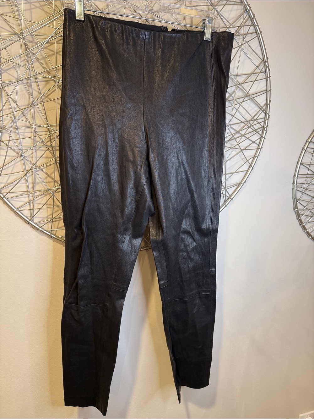 Rag & Bone Black Faux Leather Leggings size 10